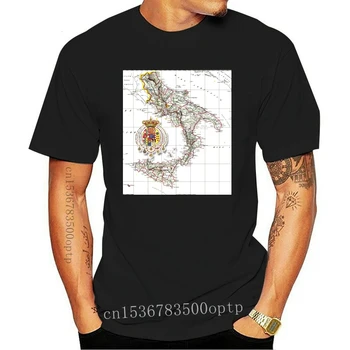T-Särk Silma Custom Map Map Kuningriigi Kaks Sicilies-Napoli Kuningriik 1 Kõrge Kvaliteedi Tee Särk