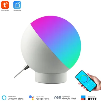 Tuya Smart WiFi Tabel Lamp Värvikas Juhitava Öö Valguses, Intelligentne Lamp Hääljuhtimine Kaudu Alexa Google ' I Kodu Smart Home