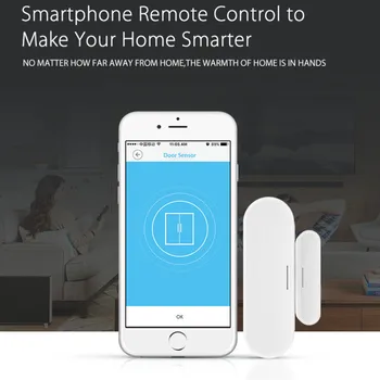 Tuya Smart WiFi Ukse Andur Ukse Avatud / Suletud Detektorid Wifi Kodu Häire Kooskõlas Alexa Google ' i Kodu Tuya APP Smart Home