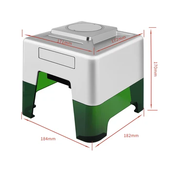 Twotrees MW-3 Mini Laser Graveerija Masin 1600mw 2Axis DIY Väike Kaasaskantav Graveerija Eemaldatav Kandur + Laser Prillid