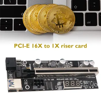 USB 3.0 PCI Express 16X 1X Extender Üleandmise Kaart PCI-E Ärkaja Kaardi Extender Adapter Converter Temperatuuri Andur