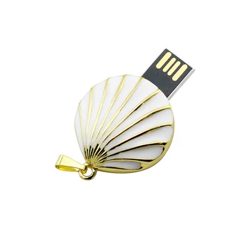USB Flash Drive 256GB Pendrive Metallist Seashell Ripats Pen Drive 8GB 16GB 32GB 64GB 128GB Shell Mudel USB 2.0 Flash mälupulk