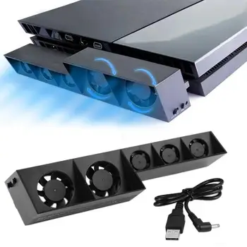 USB Smart Turbo Temperatuuri Kontroll USB Jahutus Cooler 5-Fan Playstation 4 PS4 Kiirguse Fänn