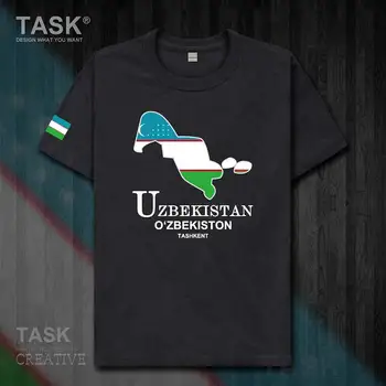 Usbekistan UZB Taškendis Meeste T-särk Uus Top, T-särk Lühikeste varrukatega riideid Dressipluus koondise Riigi Suvel Moe 50