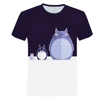 Uus Disain Totoro Print t-särk Meestele 2021 Suvel Vabaaja Huvitav Anime t-särk, Lühikesed Varrukad ümber Kaela Riided Teismelised