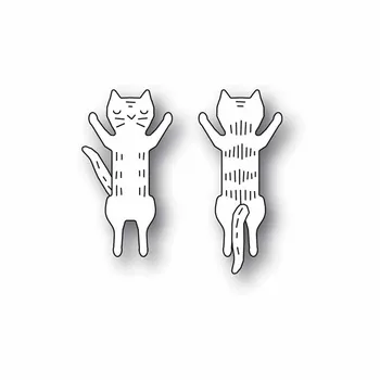 Uus Duo Kassid Kitty Loomade 2020 Metalli Lõikamine Sureb DIY Scrapbooking Paberi ja Kaardi Tegemise Dekoratiivne Reljeef Käsitöö Nr Tempel