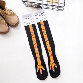Uus Kana Naistele Üle Põlve Sokid Puuvillased Kana Küünis Daamid Sokk Cartoon 3D Print Naljakas, Loominguline Loomade Kõrge Sokid Cosplay