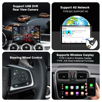 Uusim Android 10.0 Auto Raadio Subaru Outback 5-2018 GPS Stereo Auto Player Carplay 6G 128G DSP 1280*720P Video-Out, 9