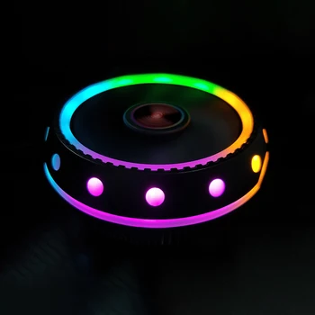 Värviline Valgus CPU Kõrge soojushajutamise Tõhusust Fänn RGB LED Fan Cpu Cooler Korrosiooni-Vastupidavad Lauaarvuti Radiaator