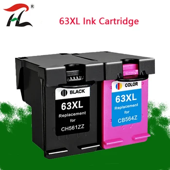 YLC 63XL tindikassett Asendus hp 63 XL Ink Cartridge HP63 jaoks Deskjet 1110 2130 2131 2132 3630 5220 5230 5252 Printer