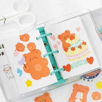 Yoofun 2 lehed Cute cartoon PVC üleandmise kleebis Scrapbooking Pulga Label Päevik Albumi Kujundusest Kleebised Kawaii korea Kirjatarvete