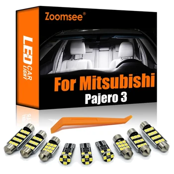 Zoomsee 8Pcs Salongi LED-Mitsubishi Montero Shogun Pajero 3 V60 V73 V75 V77 2000-2006 Canbus Sõiduki Pirn Sise-Kerge Komplekt